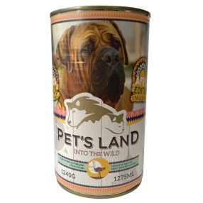 PET S LAND DOG KONZERV STRUCCHÚSSAL AFRICA EDITION 1240G