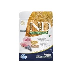   N&D CAT ANCESTRAL GRAIN BÁRÁNY, TÖNKÖLY, ZAB&ÁFONYA ADULT 300G