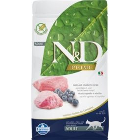 N&D CAT PRIME BÁRÁNY&ÁFONYA ADULT 1,5KG
