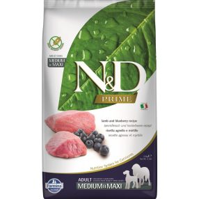 N&D DOG PRIME BÁRÁNY&ÁFONYA ADULT MEDIUM&MAXI 2,5KG