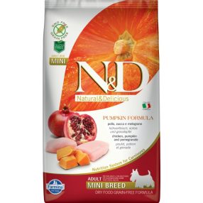   N&D DOG GRAIN FREE CSIRKE&GRÁNÁTALMA SÜTŐTÖKKEL ADULT MINI 2,5KG