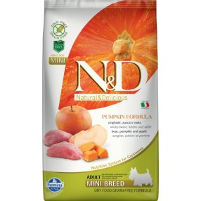   N&D DOG GRAIN FREE VADDISZNÓ&ALMA SÜTŐTÖKKEL ADULT MINI 2,5KG