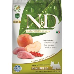 N&D DOG GRAIN FREE VADDISZNÓ&ALMA ADULT MINI 7KG