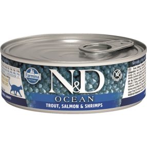 N&D CAT OCEAN KONZERV PISZTRÁNG&GARNÉLARÁK 80G