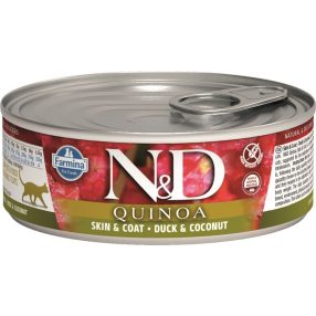 N&D CAT QUINOA KONZERV KACSA&KÓKUSZ 80G