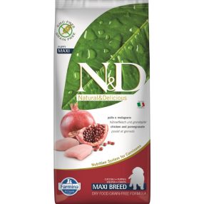 N&D DOG GRAIN FREE CSIRKE&GRÁNÁTALMA PUPPY MAXI 12KG