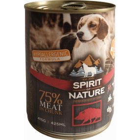 Spirit of nature dog konzerv vaddisznóhússal 415gr