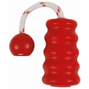   TRIXIE JÁTÉK DOG ACTIVITY TÖMÖR GUMI HARANG KÖTÉLLEL 9CM/22CM