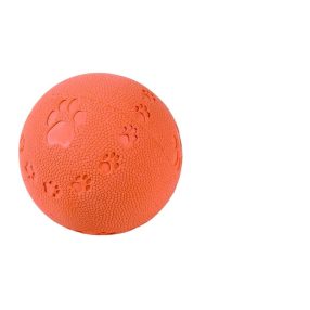 TRIXIE JÁTÉK GUMI LABDA TAPPANCS MINTÁS SIPOLÓ 6CM