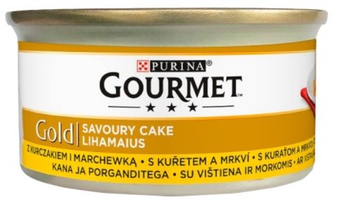 Gourmet Gold teljes értékű állateledel felnőtt macskák számára csirkével és sárgarépával 85 g