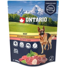   Ontario nedves eledel kutyáknak marhahússal és zöldséggel 300g