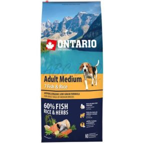 Ontario Adult Medium Fish & Rice 12kg