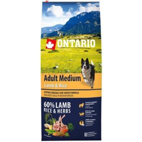Ontario Adult Medium Lamb & Rice 2,25kg