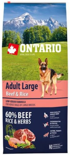 Ontario Adult Large Beef&Rice 2,25kg
