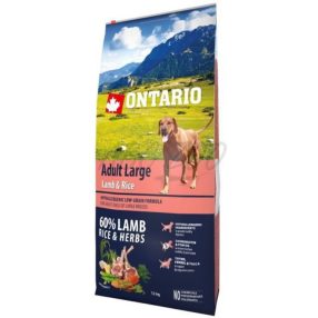 Ontario Adult Large Lamb,&Rice 2,25kg